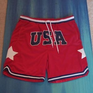 Brooklyn Cloth Red USA Athletic Shorts